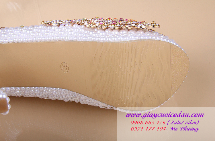 Giày cưới phượng hoàng sang trọng 1- 14cm GCD0301