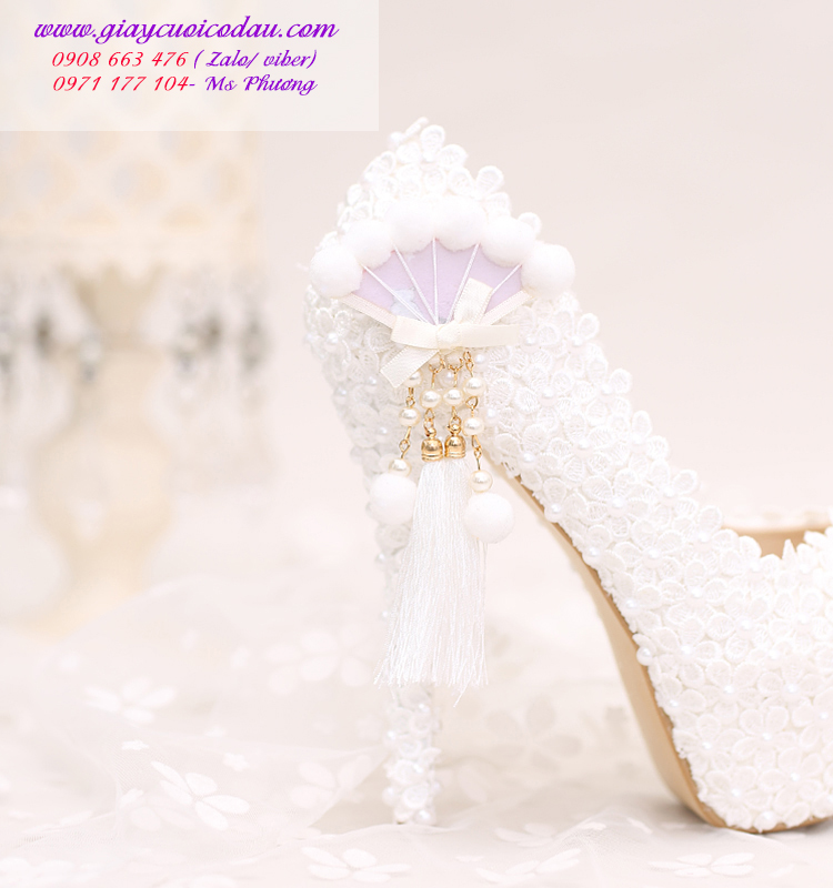 Giày cưới cô dâu Công chúa cao 12-14cm GCD04